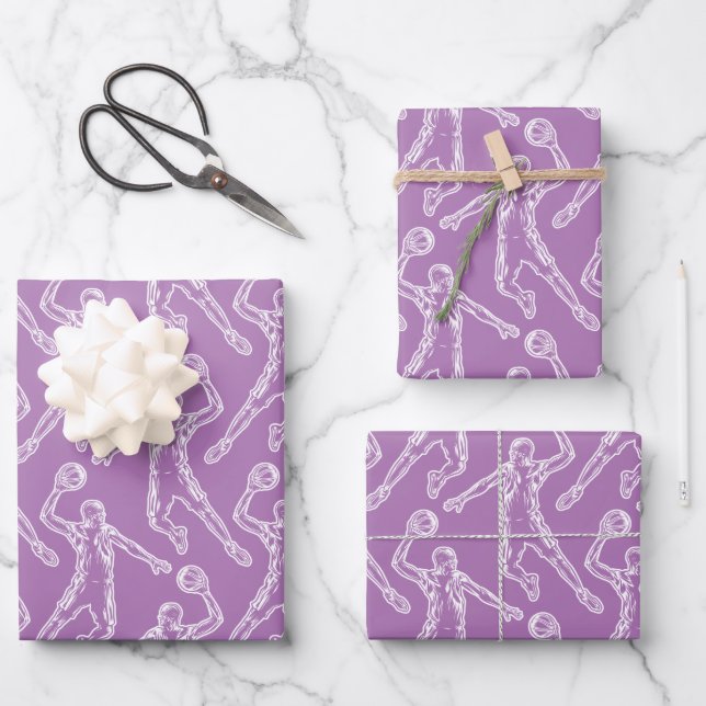 Basketball Player Slam Dunk Wrapping Paper Sheet (Front)