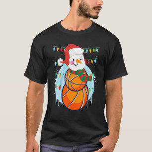 Basketball player snowman basketball player 2 T-Shirt