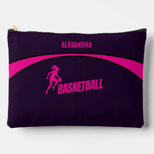 Basketball Player, Team, Birthday Girl Gift     Accessory Pouch