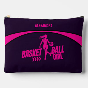 Basketball Player, Team, Birthday Girl Gift     Accessory Pouch
