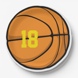 Basketball Player Team Number Birthday Age Fun Paper Plate
