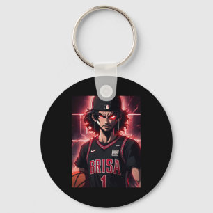 Basketball Player Top Key Ring