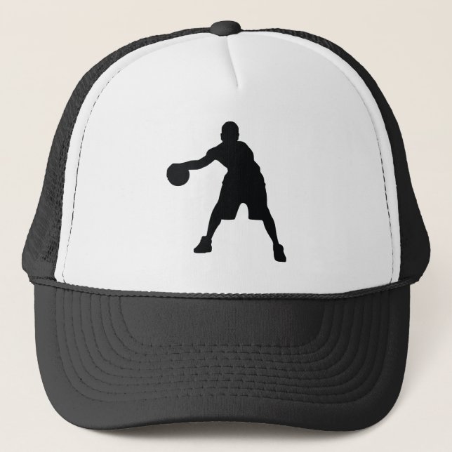 Basketball Player Trucker Hat (Front)