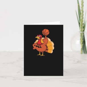 Basketball Player Turkey Day Funny Thanksgiving Sp Card