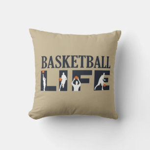 Basketball players driblling cushion