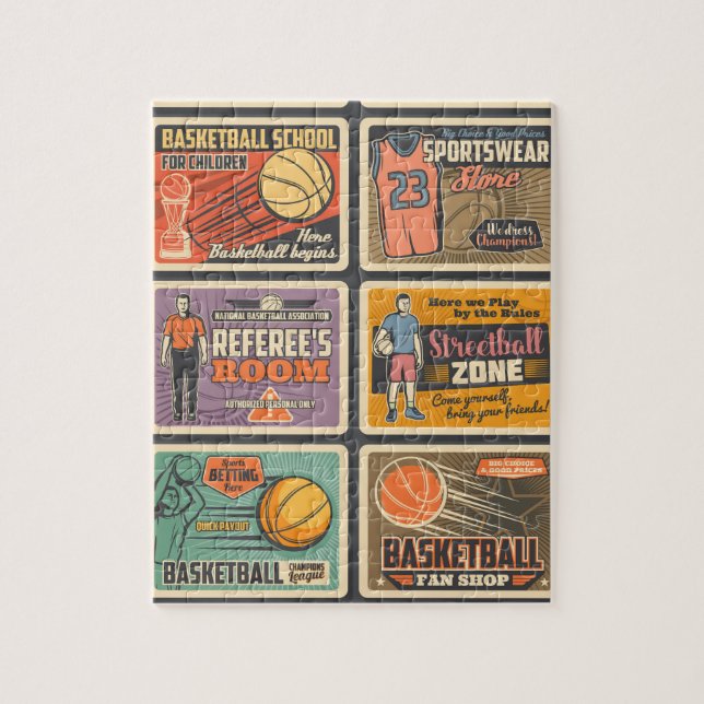 Basketball players’ jigsaw puzzle (Vertical)