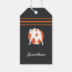 Basketball Players Name Initial Personalised Sport Gift Tags