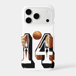 Basketball Players Number Fourteen Picture Logo,