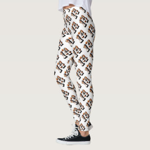 Basketball Players Number Fourteen Picture Logo, Leggings
