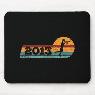 Basketball-players Vintage Born 2013 Birthday Bask Mouse Pad