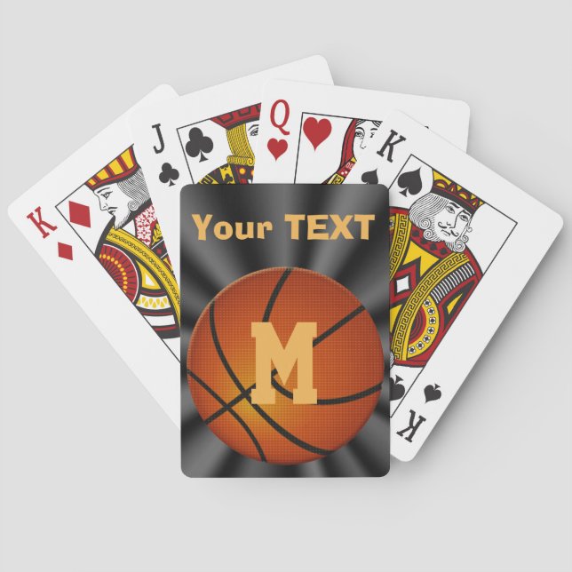 Basketball Playing Cards, Fun Basketball Gifts Cards (Back)