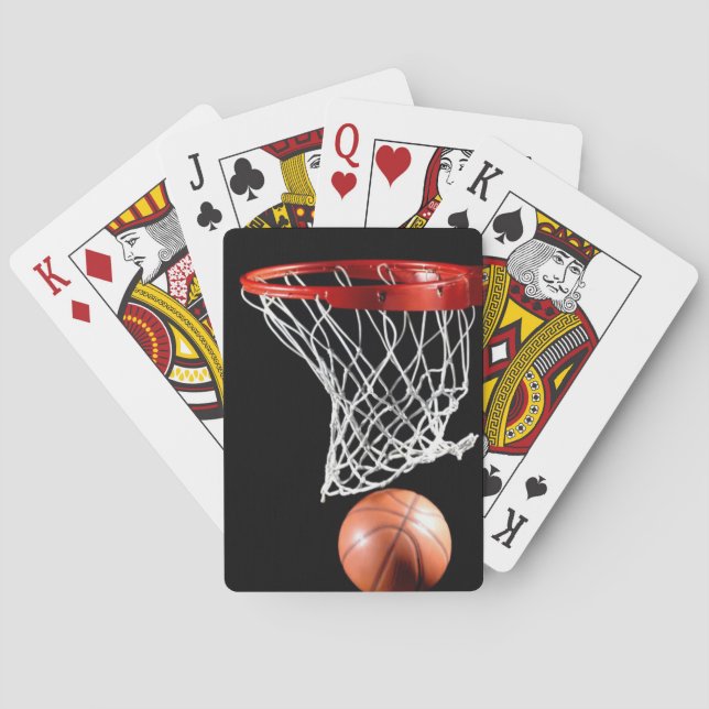 Basketball Playing Cards, Standard Index faces Cards (Back)