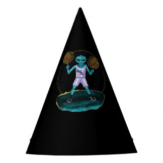 Basketball  Playing Space Alien  Party Hat