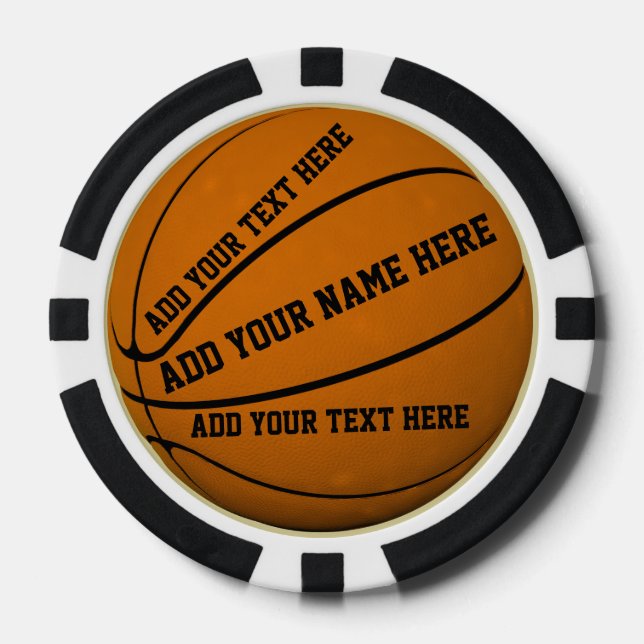 Basketball Poker Chips (Front)