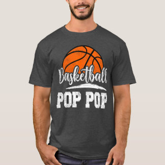 Basketball Pop Pop Basketball Player Game Day Fath T-Shirt