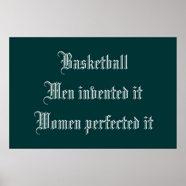 Basketball Poster (Front)