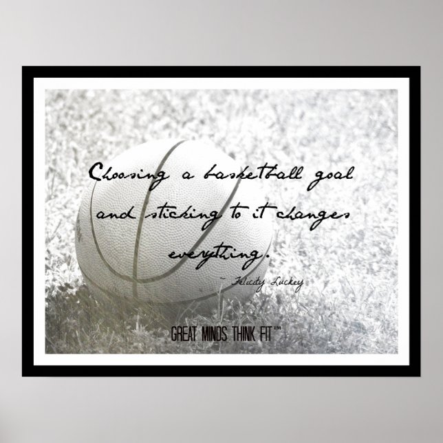 Basketball Poster with Quote 001 (Front)