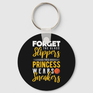 Basketball Princess Wears Sneakers Key Ring