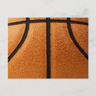 Basketball Print Pattern Background Postcard