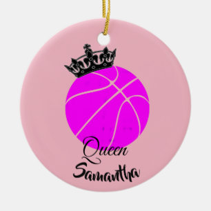 Basketball queen personalised ornament