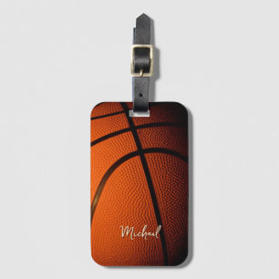 Basketball Replace Own Name Customisable Luggage Tag