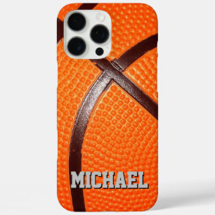 Basketball Replace with Your Name Text iPhone 16 Pro Max Case