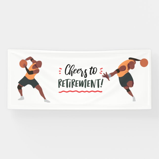 Basketball Retirement for player Party  Banner (Horizontal)