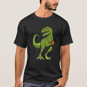 Basketball Rex Dinosaur Player Baller Sports Team T-Shirt