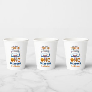 Basketball Rookie Of The Year First Birthday Paper Cups
