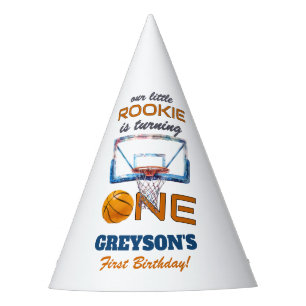 Basketball Rookie Of The Year First Birthday Party Hat