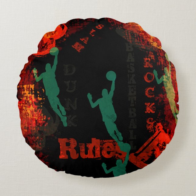 BASKETBALL      ROUND CUSHION (Front)