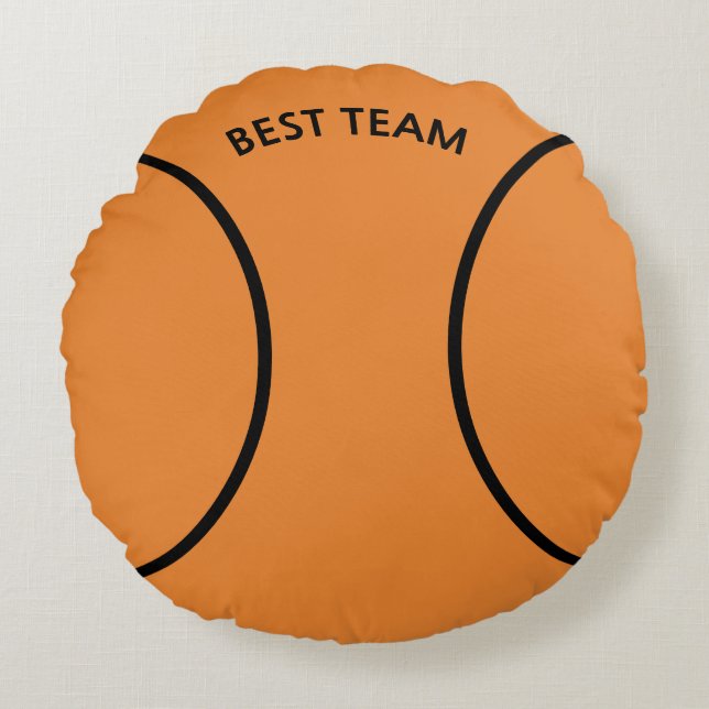 Basketball Round Pillow (Front)