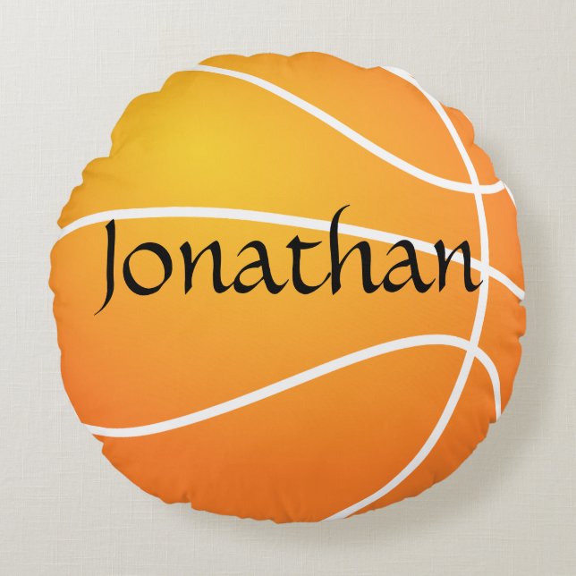 Basketball Round Pillow (Front)