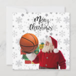 Basketball Santa Claus is playing with Christmas  Card<br><div class="desc">Basketball Santa Claus is playing with Christmas Card</div>