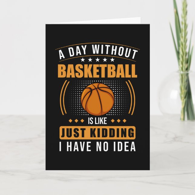 Basketball Saying Funny Card (Front)