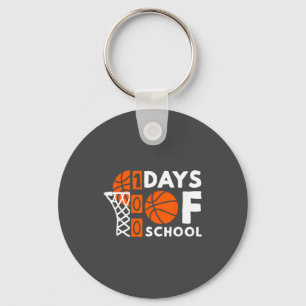 Basketball School Student Grade First Days 100 Smi Key Ring