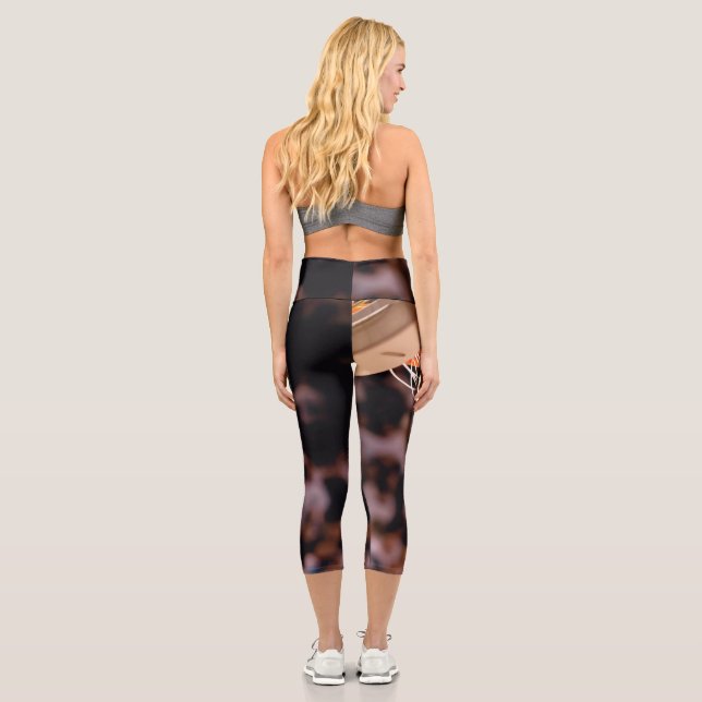 Basketball Scoring Capri Leggings (Back)