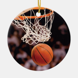 Basketball Scoring Ceramic Ornament
