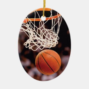 Basketball Scoring Ceramic Ornament