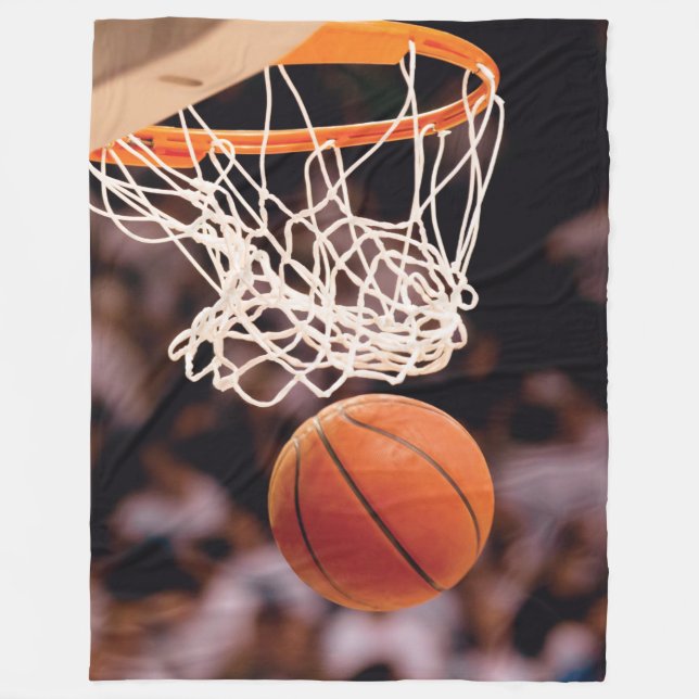 Basketball Scoring Fleece Blanket (Front)