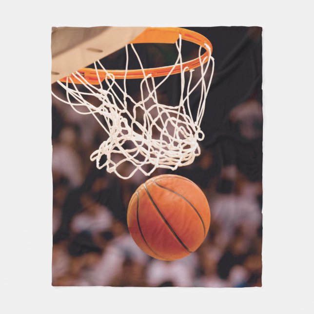 Basketball Scoring Fleece Blanket (Front)