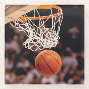 Basketball Scoring Glass Coaster