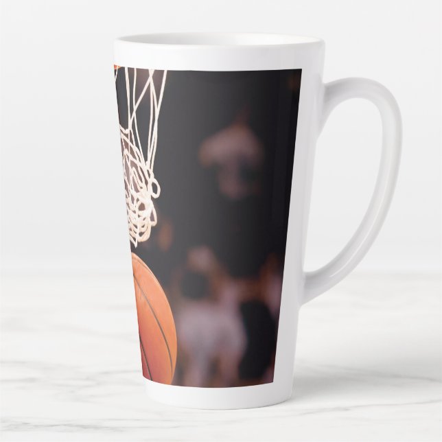 Basketball Scoring Latte Mug (Right)