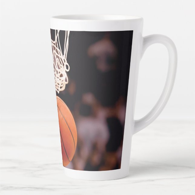 Basketball Scoring Latte Mug (Right)