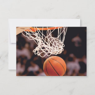Basketball Scoring RSVP Card