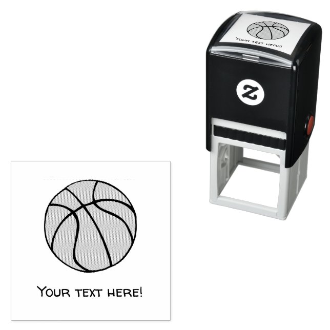 Basketball Self-inking Stamp (In Situ)