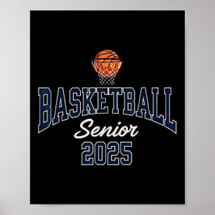 Basketball Senior 2025 Graduation Cl Of 2025 Gradu Poster