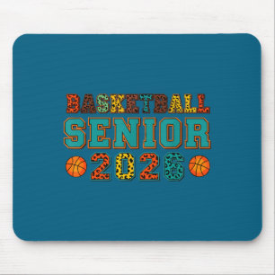 Basketball Senior 2026 Graduation Graphic Art Mouse Pad