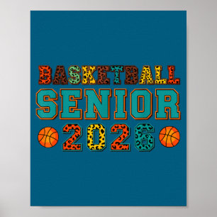Basketball Senior 2026 Graduation Illustration Poster