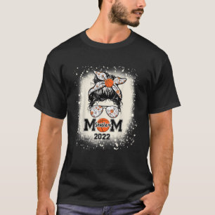 Basketball Senior Mum 2022 Messy Bun T-Shirt